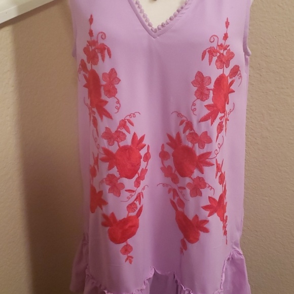 Entro Embroidered Dress New without tags - Picture 3 of 6
